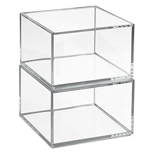 Interdesign 39630EU Clarity Aufbewahrungsbox mit Deckel Medium, 10 cm Hoch, durchsichtig - 5