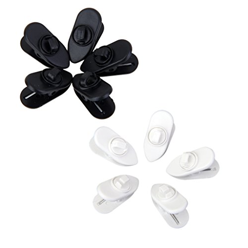 MagiDeal 10x Kopfhörerkabel Halter Headset Headphone Kabel Halter Schnur Drahtbügel Klemmhalter Veranstalter