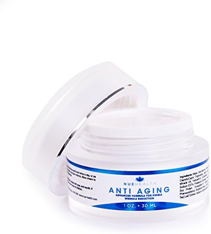 Anti Aging Face Cream for Women by Nue Health | Premium Skin Care Moisturiser for Daily Facial Beauty Treatment | Fade Wrinkles, Get Rid of Age Spots & Discoloration, Remove Blemishes, Tighten and Repair UV Damage