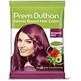 Prem Green Dulhan Burgundy Red Henna Based Hair Color, 10 g (Pack of 10)