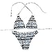 Produktbild Aiserkly Damen Gewellter Druck-ethnischer Druck-Bikini Push up Bikini Set Bademode