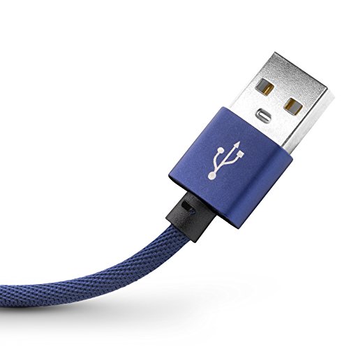 Mobilefox 3Â in1Â multi cavo di ricarica 3Â porte 8Â pin Lightning + micro USB + cavo tipo C maschio per LG V10Â V20Â V30Â blu