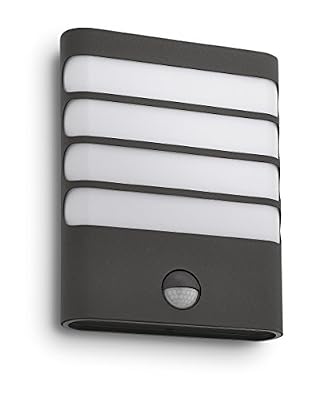 Philips Lighting Applique à détection extérieure LED intégrée 3 W = 270 Lm, anthracite PHILIPS