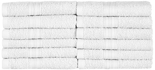 NatureMark NM-HT0816 Toallas de Invitados, 12-Unidades, 30 x 50 cm, 100% algodón