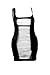 Kaamastra Black Exposed Shredded Panels Chemise Dress Lingerie LC21302-2 RS.999.00