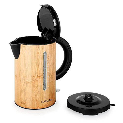 Klarstein Bamboo Garden Frühstücksset 3 teiliges Küchenset aus Bambus (Kaffeemaschine mit Timer, LED-Wasserkocher) hellbraun - 7