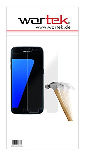 wortek Premium Schutzfolie Samsung Galaxy S7 Panzerglas 9H Schutzglas Echt Panzer Display Glas 0,3mm dünn (Glas bewusst etwas kleiner als sichtbares Display!) - 6