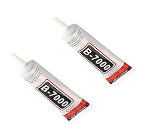 Pacificdeals B7000 Multipurpose Transparent Sealant Waterproof Glue , Compatible for Mobile , Toys , LCD, Touch Display, Art Craft Work, Fabric Nail Border , Bag - 50ml Each , Pack of 2