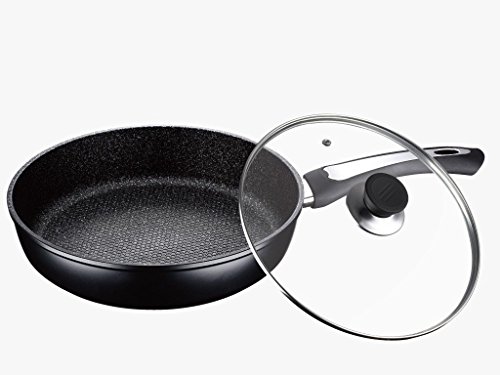 Granit Bratpfanne Pfanne Antihaft Induktion mit Glasdeckel PETERHOF PH-15402 (26cm)