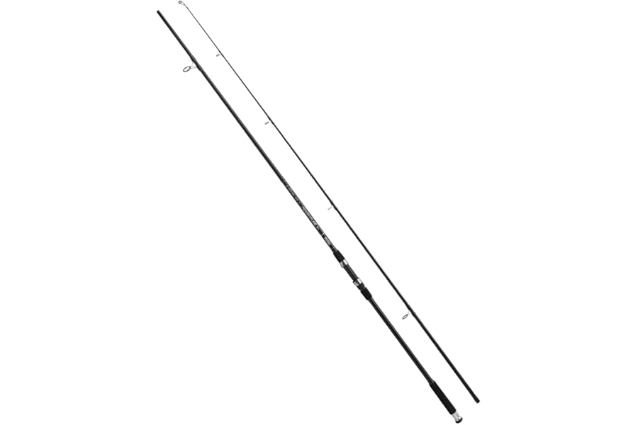 Mitchell Adventure 2 Spinning Rod - Durable Glass Composite Spin Fishing Lure Rods with Stainless Steel Guides for Freshwater and Sea Fishing, Black/Orange