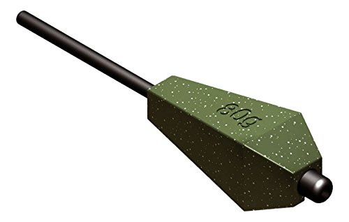 SURETTI piombino da Pesca Inline-Torpedo, per Pesca alla Carpa, Colore: Marrone, Angelblei Inline-Torpedo Karpfenblei, Verde, 100 g x 6 Stück