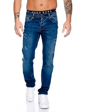 Rock Creek Herren Designer Jeans Denim Blau Hose Herrenjeans RC-2098 W29-W44