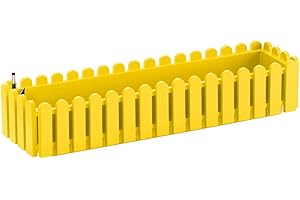 Poétic Landhaus Blumenkasten Gelb mit Aqua Comfort 75 cm