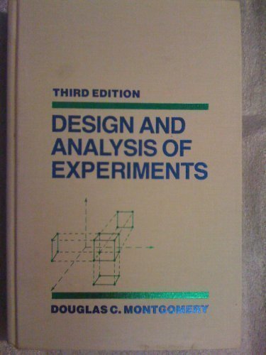 Design and Analysis of Experiments