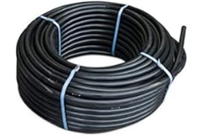 Suinga Tuyau de polyéthylène agricole 25 mm pression max. 6 bar. Bobine de 100 mètres. Couleur Noir. Tuyau agricole de basse densité utilisée pour installations d'arrosage et goutte