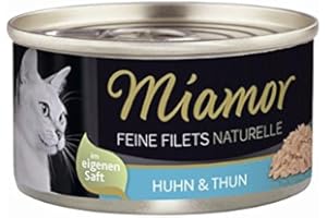 24 x Miamor Feine Filets Naturelle Huhn & Thunfisch 80g