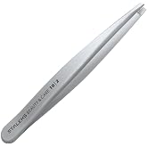 Staleks P-08 Eyebrow tweezers, pull tweezers with PVC protection sheath, total length 9.5cm