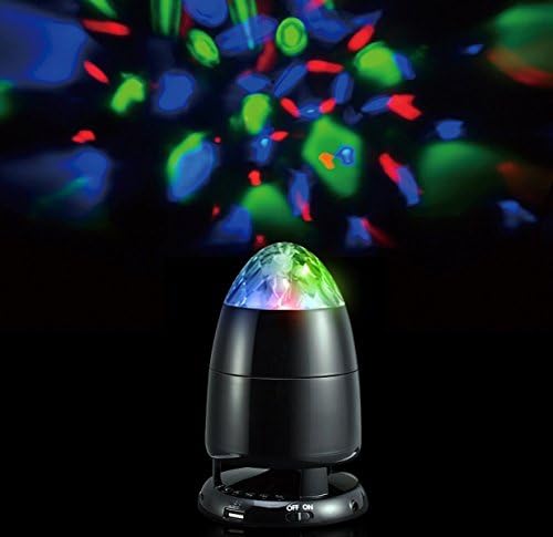 Beatease Portable Pary Bluetooth Speaker With Multi-Colored LED Disco Ball Light Show, Perfect For Party Time