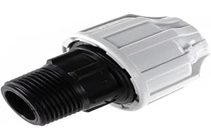 SOMATHERM FOR YOU SOMATHERM PER VOI - Maschile plastica Raccordo diritto per D50 tubo in PE - M40 / 49 - bloccaggio esterno