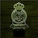 WoloShop Lampara LED Real Madrid Cambia Color USB Luz Nocturna