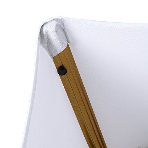 Cusfull 10 Stück Stuhlhussen Stretch Spandex Stuhlüberzug Polyester Universell Hussen für Hochzeit Esszimmer Restaurant – Weiß - 4