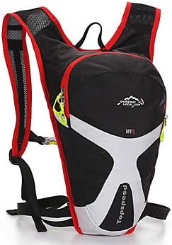 WEST BIKING? Unisex Cycling Backpack 5L Outdoor Riding Bikebag Breathable Waterproof Polyester Running Hiking Backpack , black