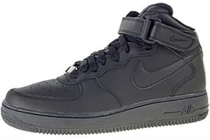 Nike Air Force 1 Mid (Gs), Chaussures de basketball mixte enfant, Noir, 39 EU