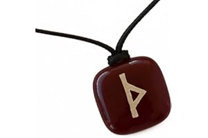 GENÉRICO XanaLú Studio Runa de la regeneración “Thurisaz” Colgante con Runa Thurisaz para hombre y mujer, Talismán rúnico de poder, fuerza y defensa.