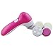 Denshine 5 In 1 Deep Clean Portable Electric Facial Cleaner Body Face Spa Skin Care Exfoliation Brush Massager Cleaner Scrubber/Spa Cleaning System