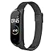 Produktbild Für Xiaomi Mi Band 4 Watch Edelstahl Milanese Ultradünne Uhrenarmband, bloatboy Mode Smart Watch Ersatz Handschlaufe Uhrenarmband (Schwarz)