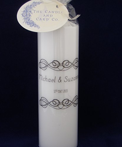 Personalised Wedding Candle Unity Set with Matching Memorial Candle