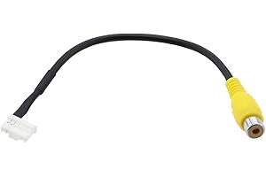 The Lord of the Tools 1 adaptador RCA para cámara de marcha atrás compatible con unidad principal Alpine Halo para iLX-F115D iLX-F905D, pieza de repuesto KWE-CAM1D, adaptador de 18 cm