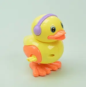 NGEL Funny Key Operated Duck Toy | Wind Up Toys | Colorful Jumping Toy for Girls & Boys - Multi Colour ( Pack of 1 )