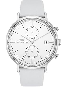 Rhodenwald & Söhne Hyperstar Herrenuhr Chronograph Edelstahl silber/silber 5 ATM Präzisions-Quarzwerk Stoppuhr...