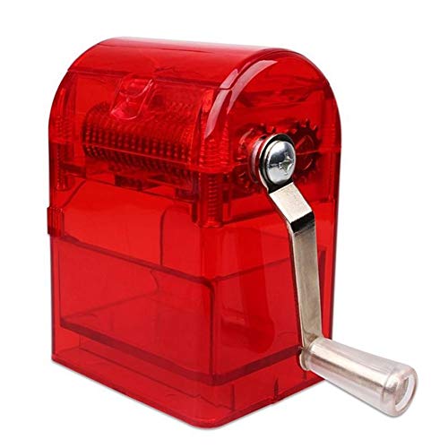 Preisvergleich Produktbild Queta Handkurbel Tabakzerkleinerer Tabakschneider Zerkleinerer Müller Zerkleinerer Rauchen Unkrautrauchen rot rot