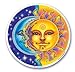 Produktbild Mandala Arts Fenstersticker "Reflections", Motiv: Sonne und Mond 11.5cm