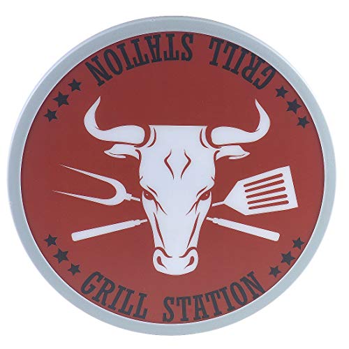 Preisvergleich Produktbild versandfuxx24 BBQ Drehplatte Drehteller 31cm + gratis Fleischpinzette