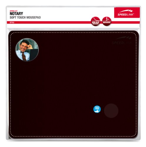 Speedlink Notary Soft Touch Mauspad (elegante Lederoptik, weiche Oberfläche, genähter Rand) - 2