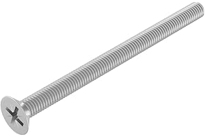 SECCARO Viti a testa svasata M4 x 55 mm, in acciaio inox V2A VA A2, DIN 965, Phillips PZ, filettatura completa, 20 pezzi