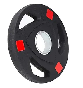 IRIS Fitness Olympic Barbell, 3 Holes Hand Grip Plate Weightlifting Exercise Tool with 50 mm Internal Dia. (20 kg x 1 Pc)