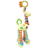 Lalang Baby Plüschtiere, Kleinkindspielzeug,Beschwichtigen Schlaf Spielzeug,Kinderwagen, der Spielzeugauto-Drehmaschine hängenden Baby Rasseln,Farbige Klein Hirsch - 2