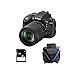 Produktbild Nikon D3300 + 18 – 105 VR + SD 4 GB KIT D Kamera SLR 3000 MP CMOS 6000 x 4000pixels schwarz – Digitalkameras (24,2 MP, 6000 x 4000 Pixel, CMOS, Full HD, 410 g, schwarz)
