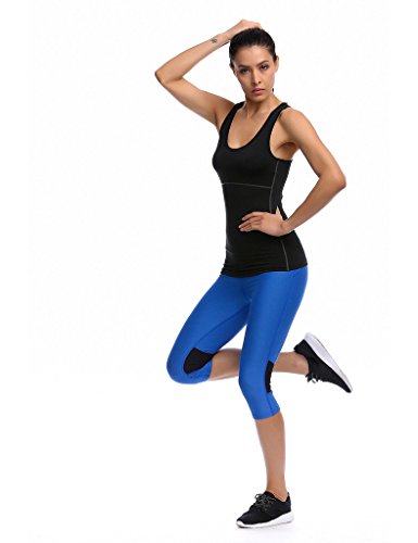 JIMMY DESIGN Damen Tank Top Kompression Sport Shirt – Ärmellos - 6