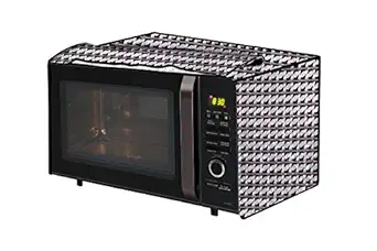 The Furnishing Tree Microwave Oven Cover for Borosil Prima 30 Liter 1500 Watt Convection Oven Toaster Griller (OTG) Symmetric Pattern Grey