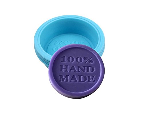 16 Stück Seifenformen Quadrat Rund Oval Seifenform, 100% handgemachte Silikon，DIY Seifenformen für Handwerk - 2