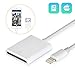 Price comparison product image iPhone SD Card Reader, Tail and Camera Card Reader, Lightning Adapter for iPhone/iPad, Lightning to SD Card Camera Reader No App Needed, Support 10.3.2 or Later