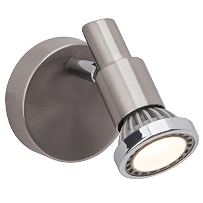 Brilliant G57410/77 Ryan Spot Patère LED 7 W GU10 230 V Acier/Chrome