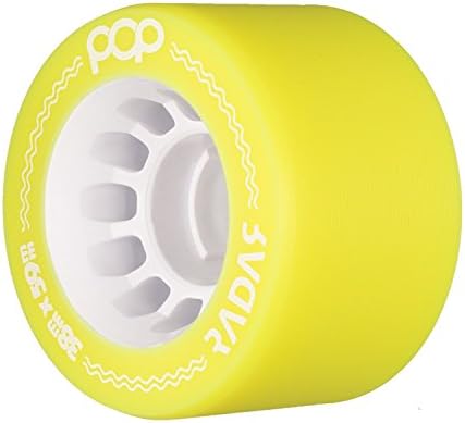 Radar POP 59mm Roller Derby Wheels - Yellow 88a (Pack of 4)