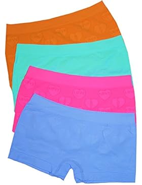 LisaModa Mädchen Panty 4er Pack Seamless Bunt