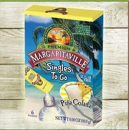 Margaritaville Singles To Go Pina Colada Flavoured Drink Mix 6 Sachets 19.7g